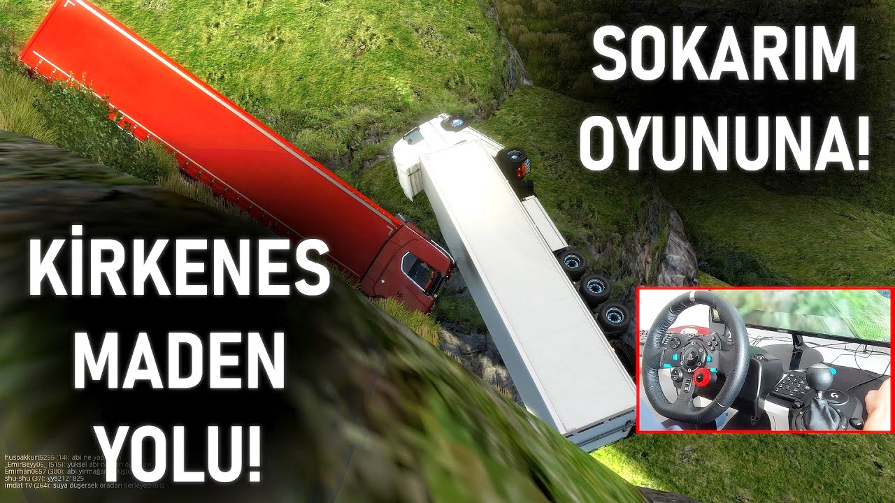 SOKARIM OYUNUNA! - ALT F4 ÇEKTİM - KİRKENES MADEN YOLU - ETS 2 MP ProMods G29