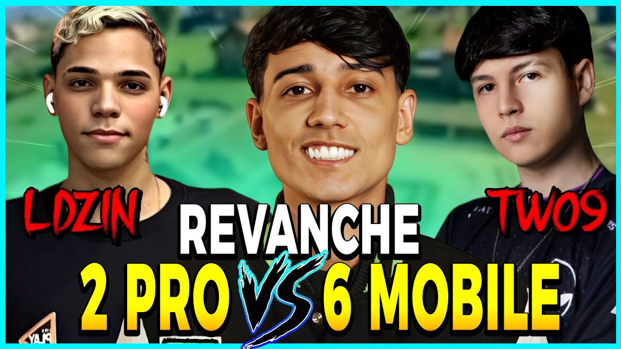 O IMPOSSÍVEL ACONTECEU ! TWO9 E LDZIN NO DESAFIO DO BAK 2 PRO PLAYER vs 6 MOBILE NO FREE FIRE