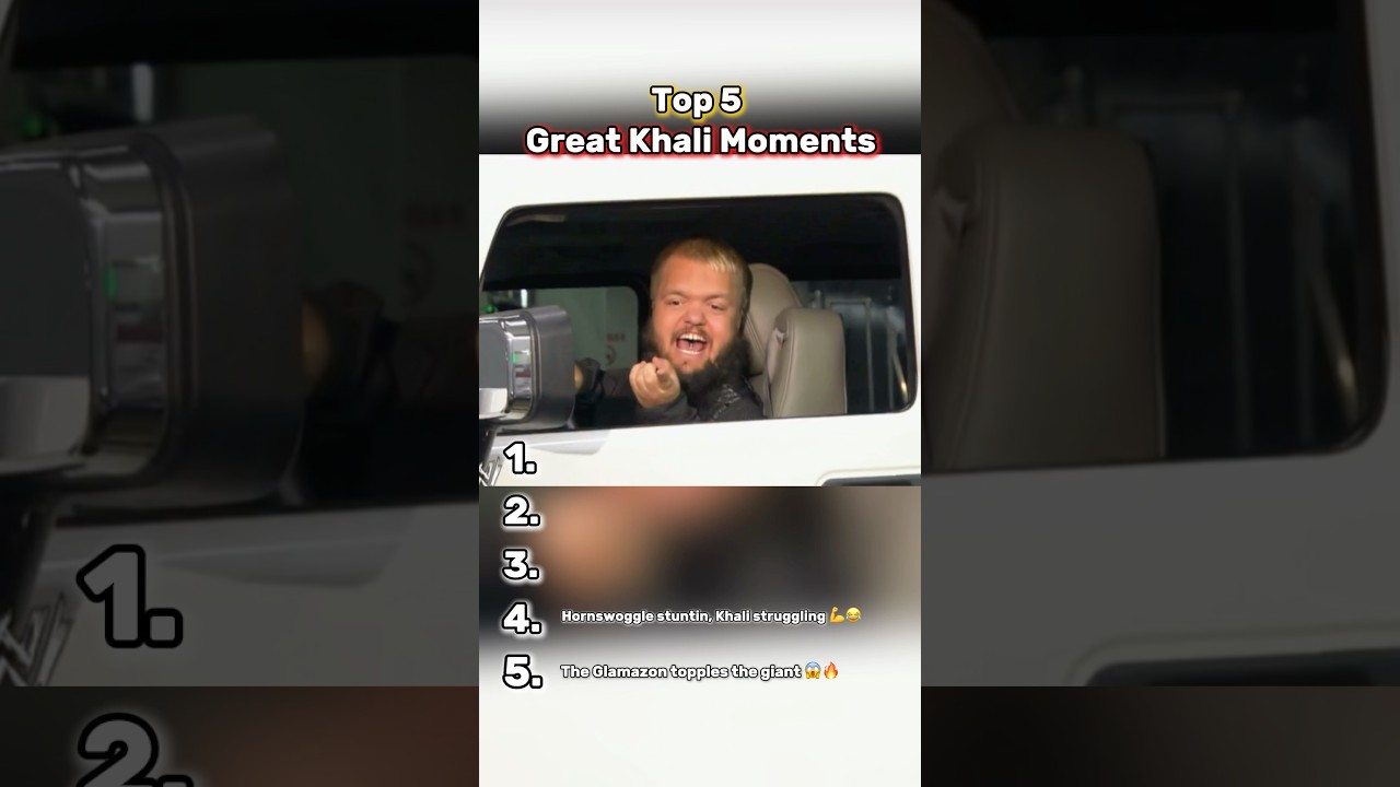 Ranking Top 5 Great Khali Moments!