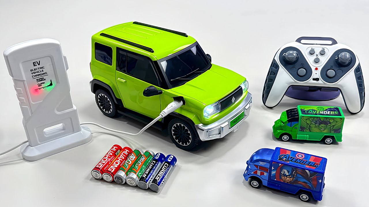 Unboxing Wuling Mini EV RC Car,RC Police car,EV 3D urban SUV,RC Small truck