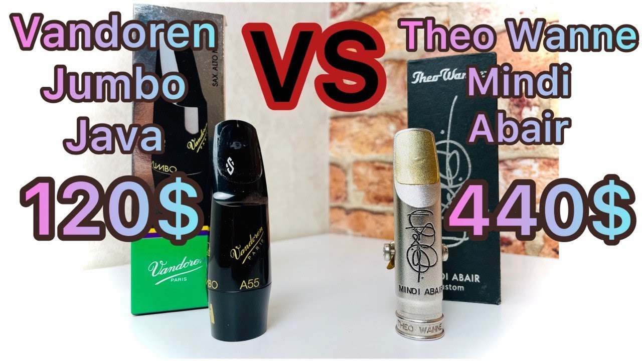 Vandoren Jumbo Java vs Theo Wanne Mindi Abair. Test alto sax mouthpiece #Vandoren #TheoWanne