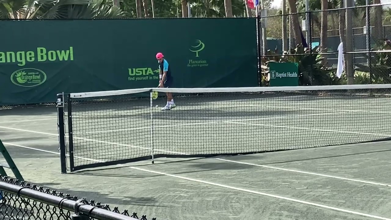 Champion Andres Santamarta Roig in Orange Bowl ITF J500 boys final 2024