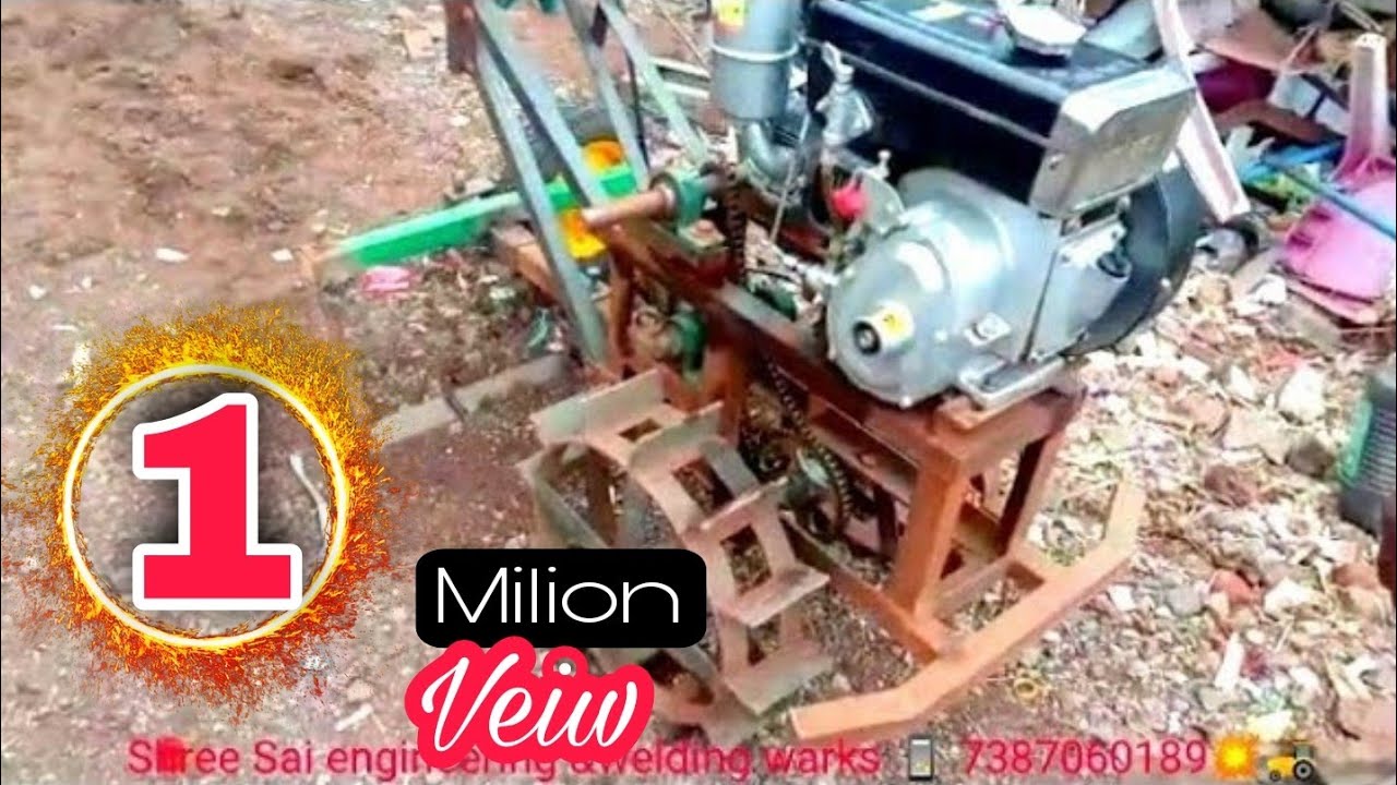 Mini power Tiller 🌀सविस्तर माहिती पाहण्यासाठी हे चार पार्ट टाईम मध्ये हे विडिओ आहे.(4)