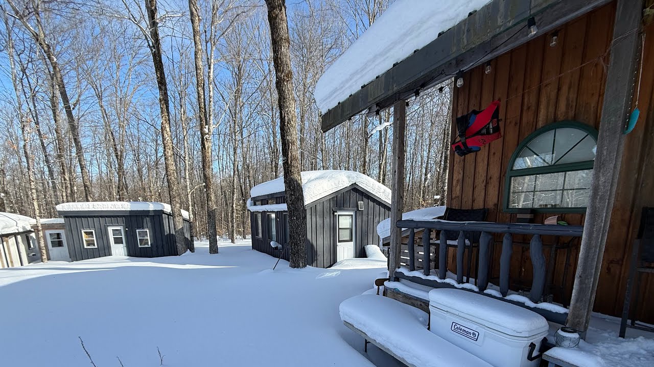 -24. Frigid winter check up at the off grid cabin 