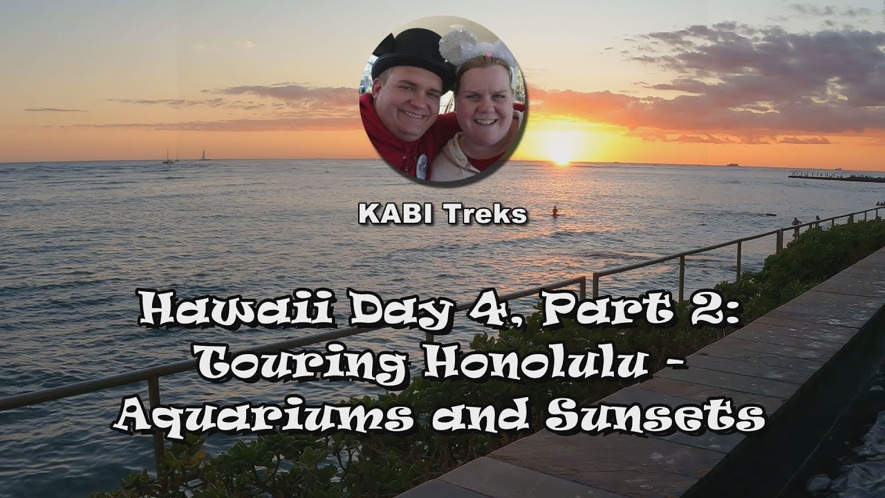 Hawaii Day 4, Part 2: Touring Honolulu - Aquariums and Sunsets