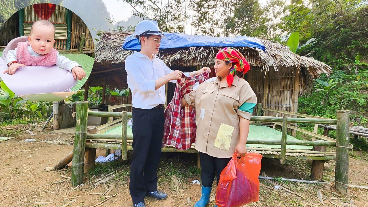 The kind young engineer donated clothes to the single mother and helped the poor orphaned child