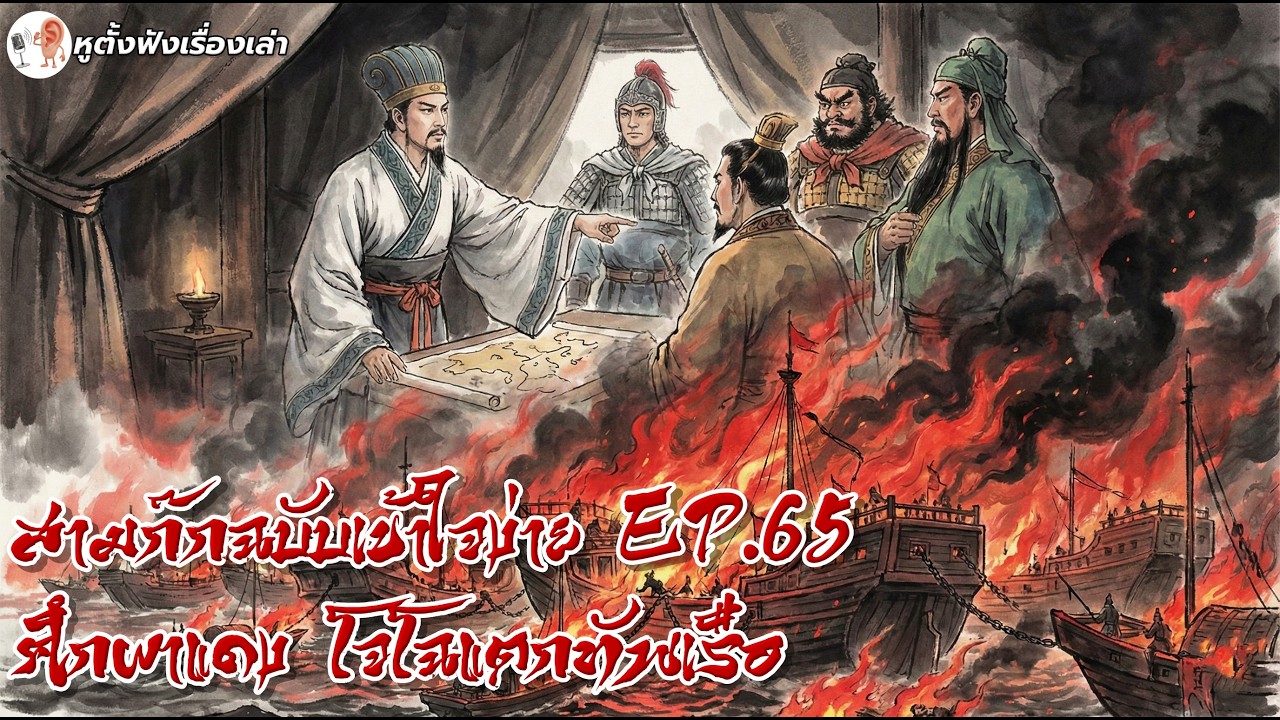 สามก๊กฉบับเข้าใจง่าย EP.65 : ศึกผาแดง โจโฉแตกทัพเรือ