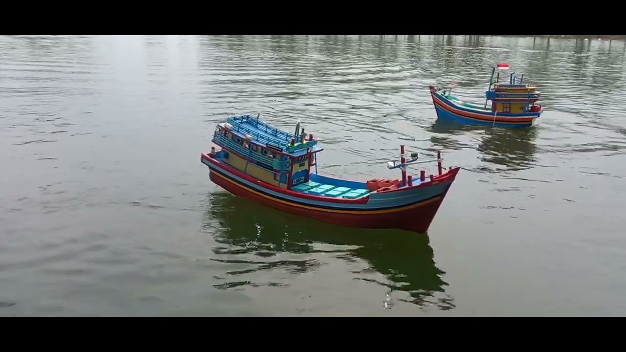 เรือตกปลามินิบังคับวิทยุสำหรับตกปลา #kapalnelayan #miniaturkapal #kapalrc #unik