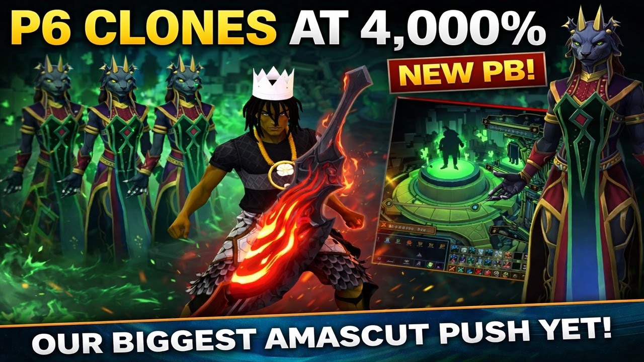 WE SAW P6 CLONES AT 4,000% | New PB in Amascut Push — BOBs The New West Runner!? RS3
