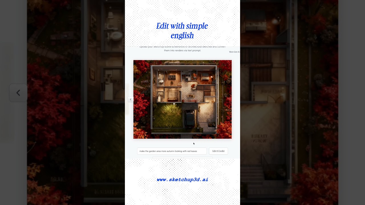 Architecture render with ai. Turn sketchup scene into renders in 1 second. #airender #sketchup #3d