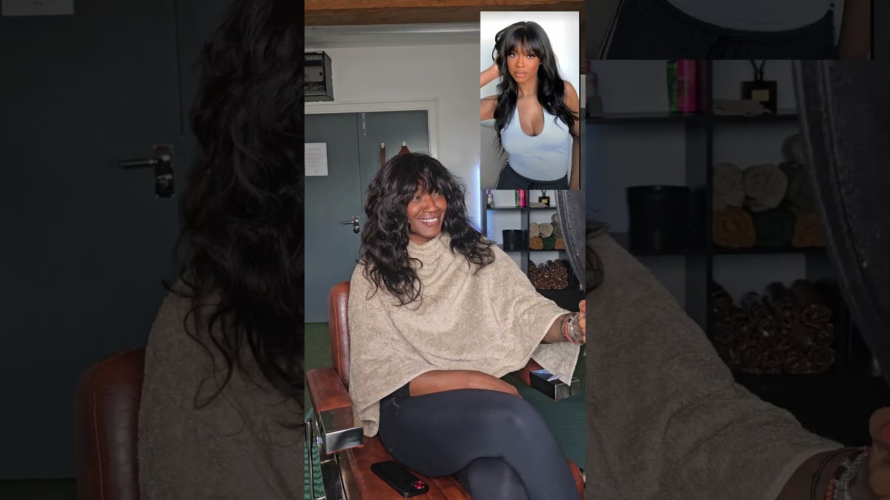 Sew in with closure bangs| Weave