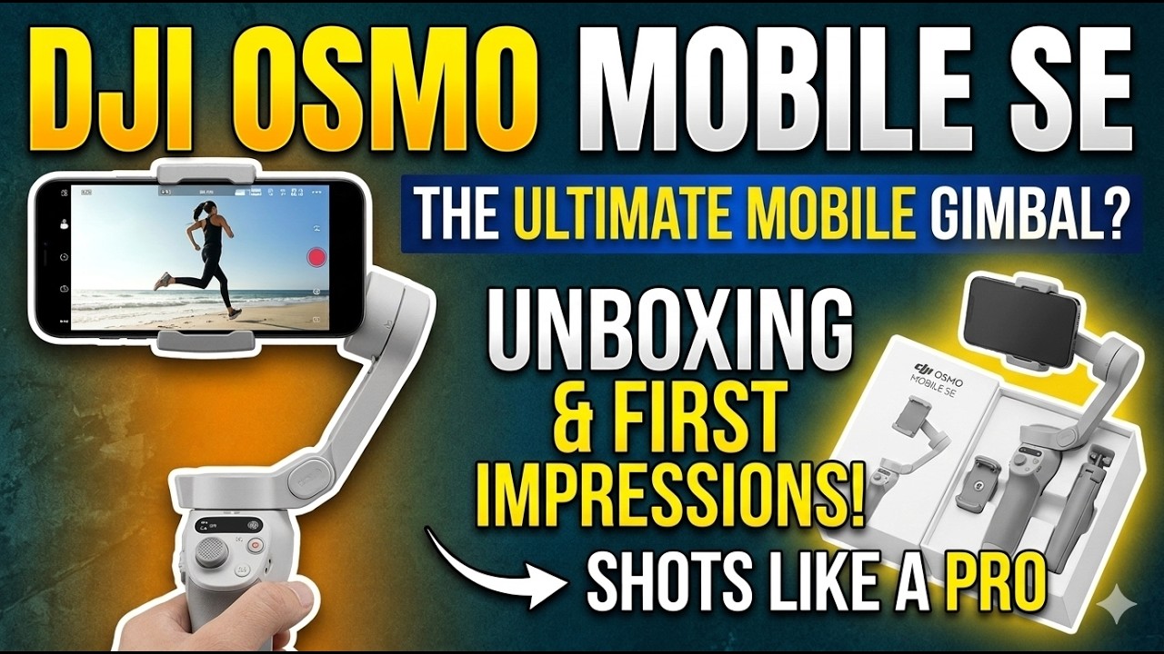 DJI Osmo Mobile SE Unboxing Sinhala 🇱🇰 | Best Budget Gimbal for Mobile Video?