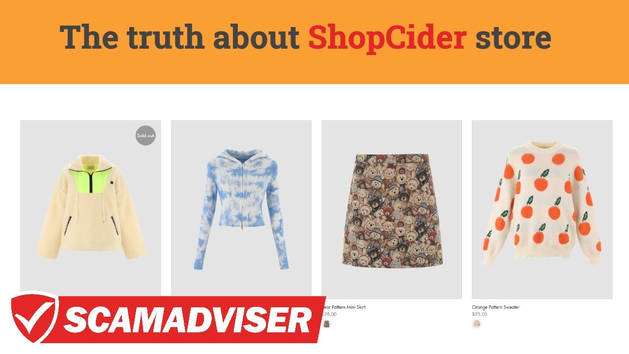 Shop Cider Clothing reviews that you should see! Is shopcider.com legit or a scam store?