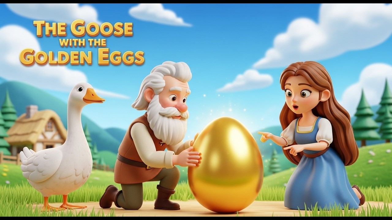 The Goose with the Golden Eggs 🪿✨ | Kids Moral Story | Greed vs Patience