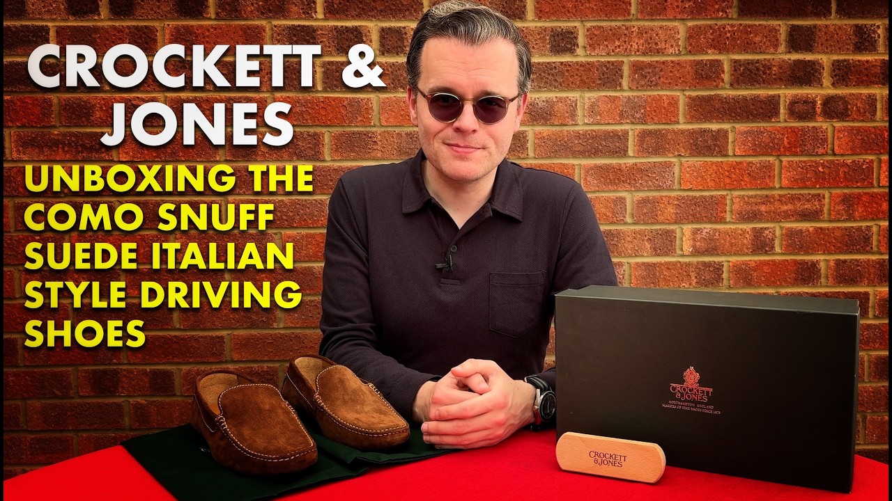 Crockett & Jones | Unboxing the Como Snuff Suede Italian Style Driving Shoes