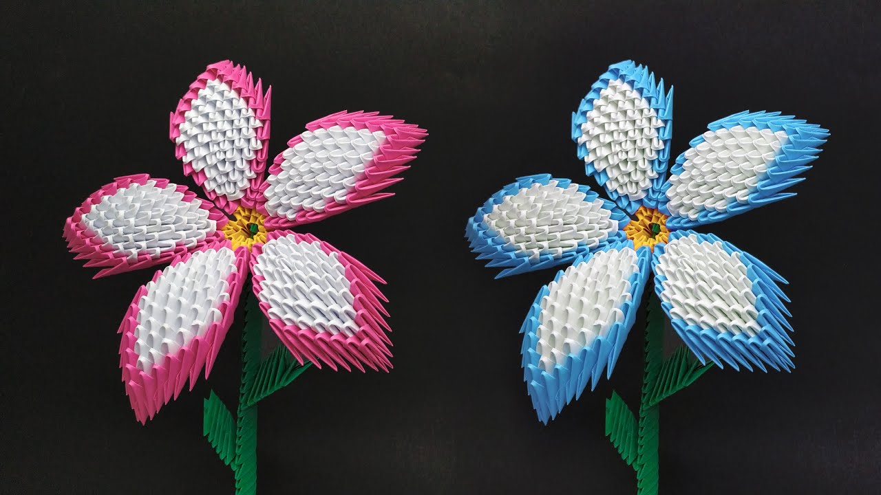 Create a Beautiful 3D Origami Flower with Ease