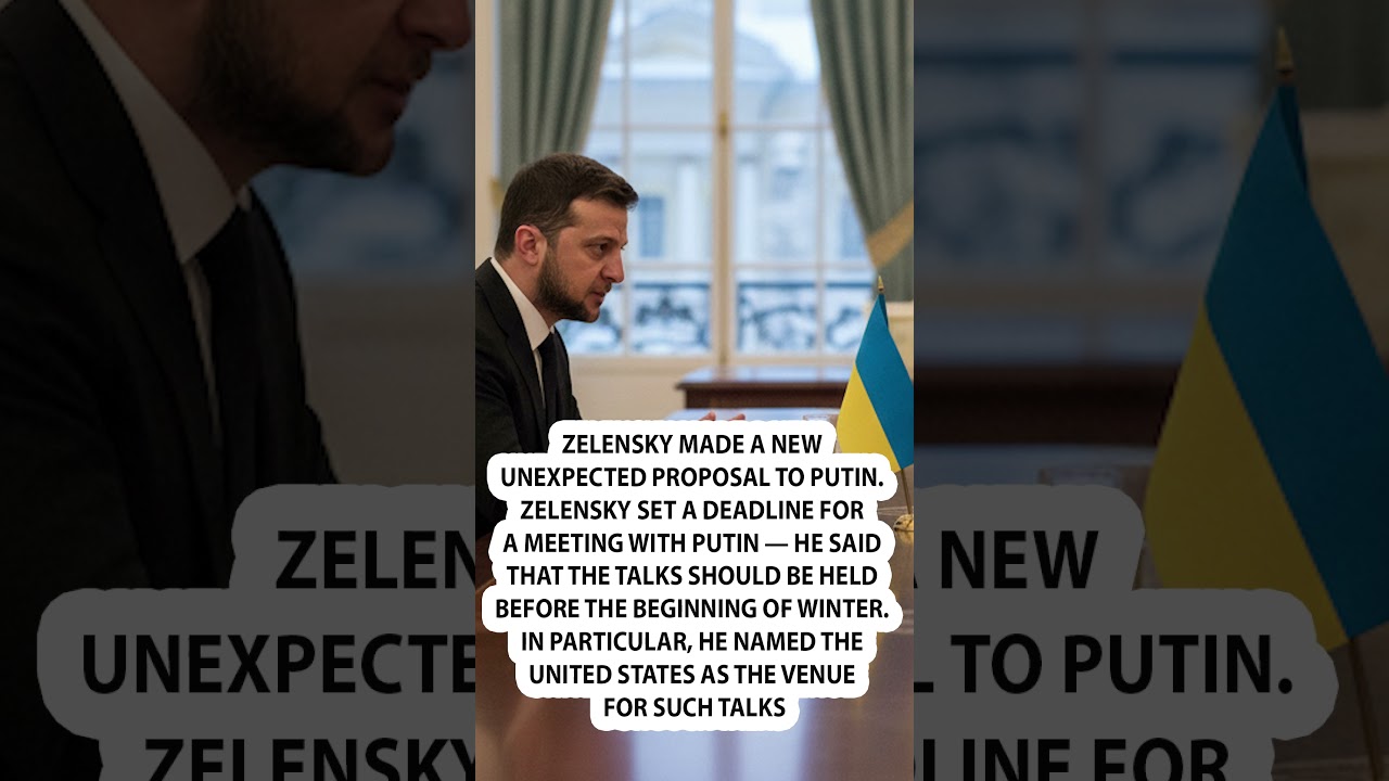 ⚡️Zelensky made a new unexpected proposal to Putin