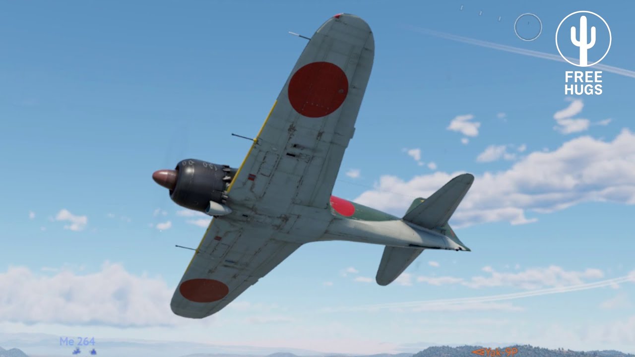 A6M5 Ko Ace Game also Sabre, Hornet, Harrier, Spitfire | War Thunder Gameplay | no commentary