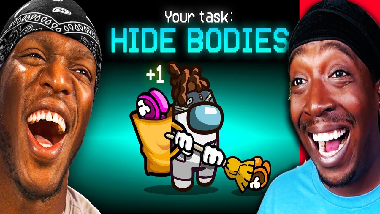 REACTION TO SIDEMEN AMONG US BUT THE IMPOSTER CAN HIDE BODIES!