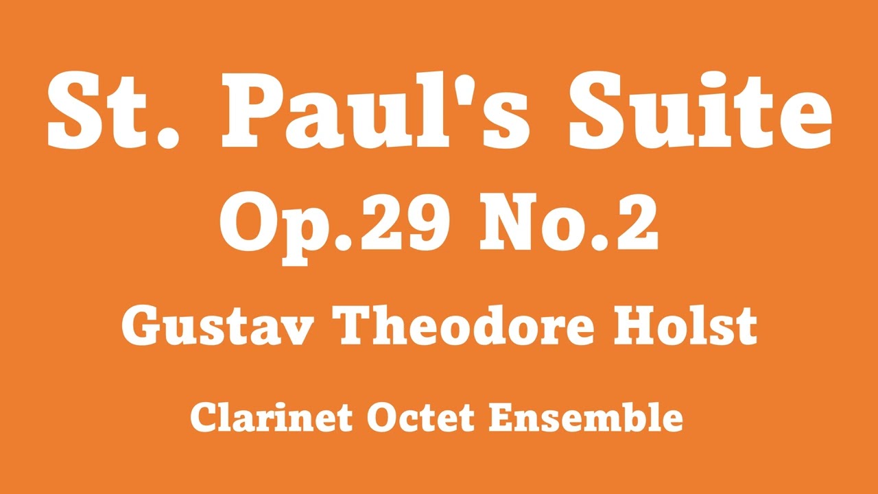 セント・ポール組曲作品29、第2番 1.ジッグ St Paul's Suite in C major (Op. 29, No. 2) 1. Jig Vivace
