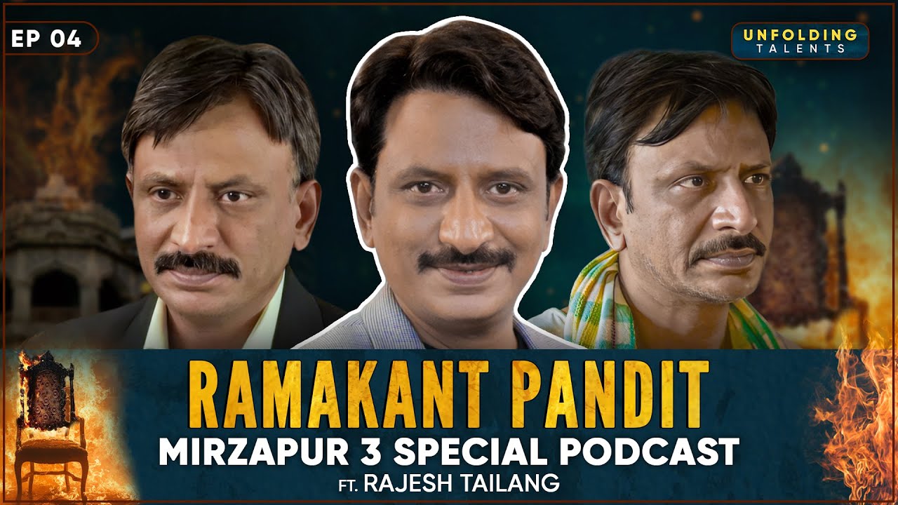 Rajesh Tailang: Pankaj Tripathi, Shayar Rahim, Writing Crime Patrol, Ulajh | Mirzapur 3 Podcast EP04