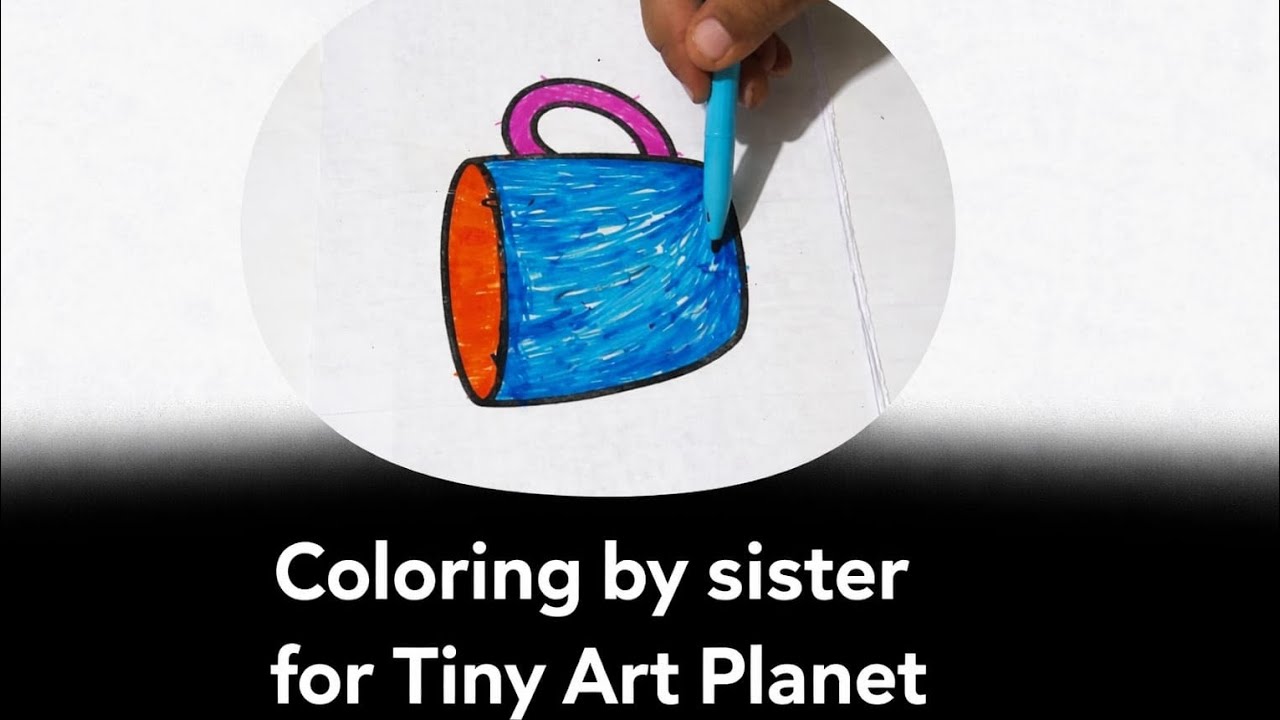 Amazing Mug Coloring 🎨 | Easy Cup Drawing for Kids | Tiny Art Planet