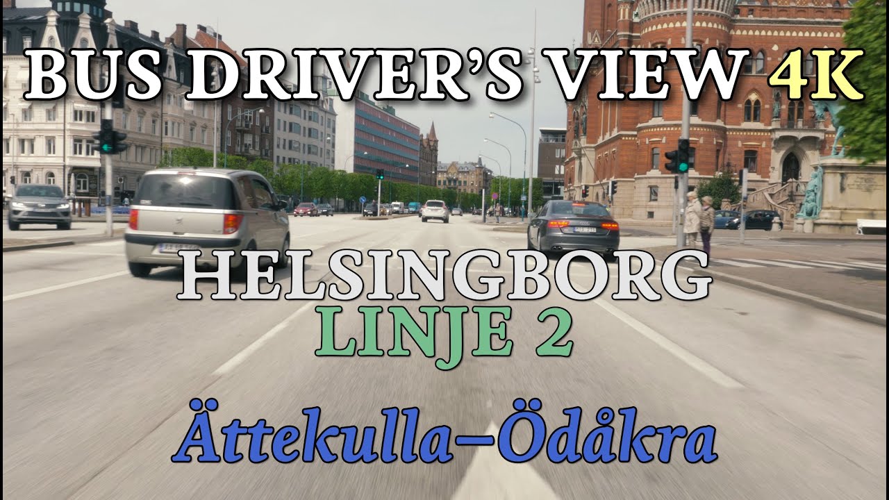Bus Driver's View 4K: Helsingborg Linje 2 - Ättekulla-Ödåkra