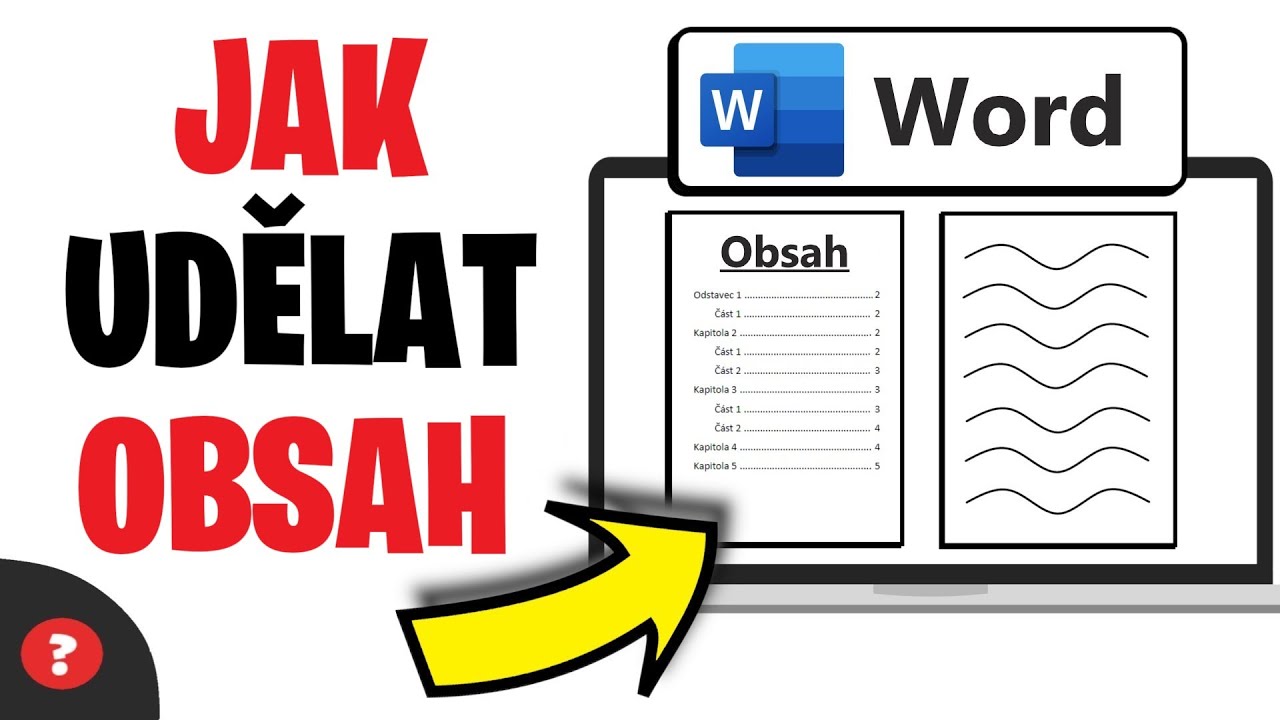 Jak vytvořit OBSAH ve WORDU | N&aacute;vod | Z&aacute;klady Wordu | Word