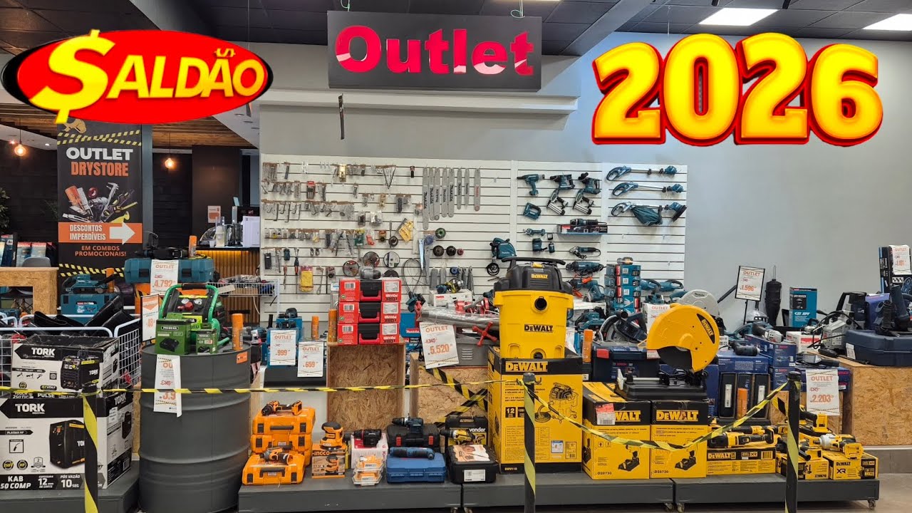 SUPER SALDÃO DE FERRAMENTAS LOJA DRYSTORE - NOVIDADES FERRAMENTAS PARAFUSADEIRA FURADEIRA 