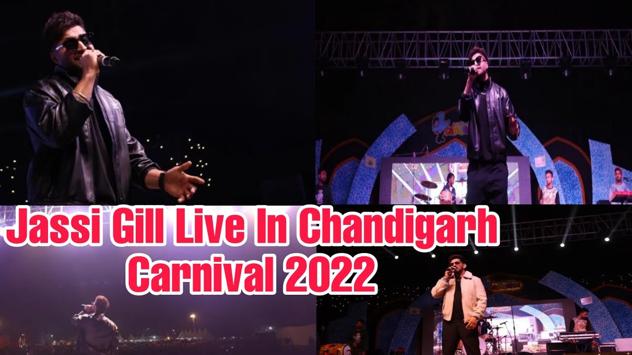 Jassi Gill Live Performance in Chandigarh Carnival 2022 team Jassi Babbal Live Show in Chandigarh
