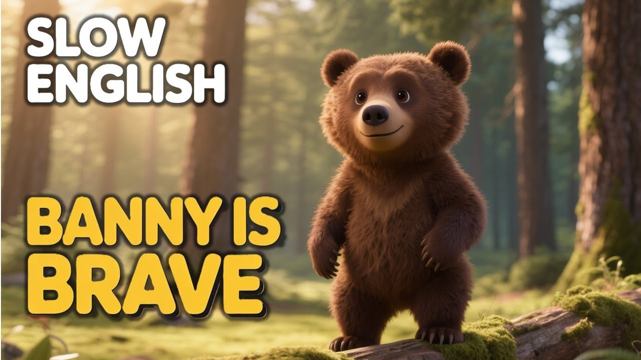 🐰 Bunny Is Brave | Slow English Story for Beginners