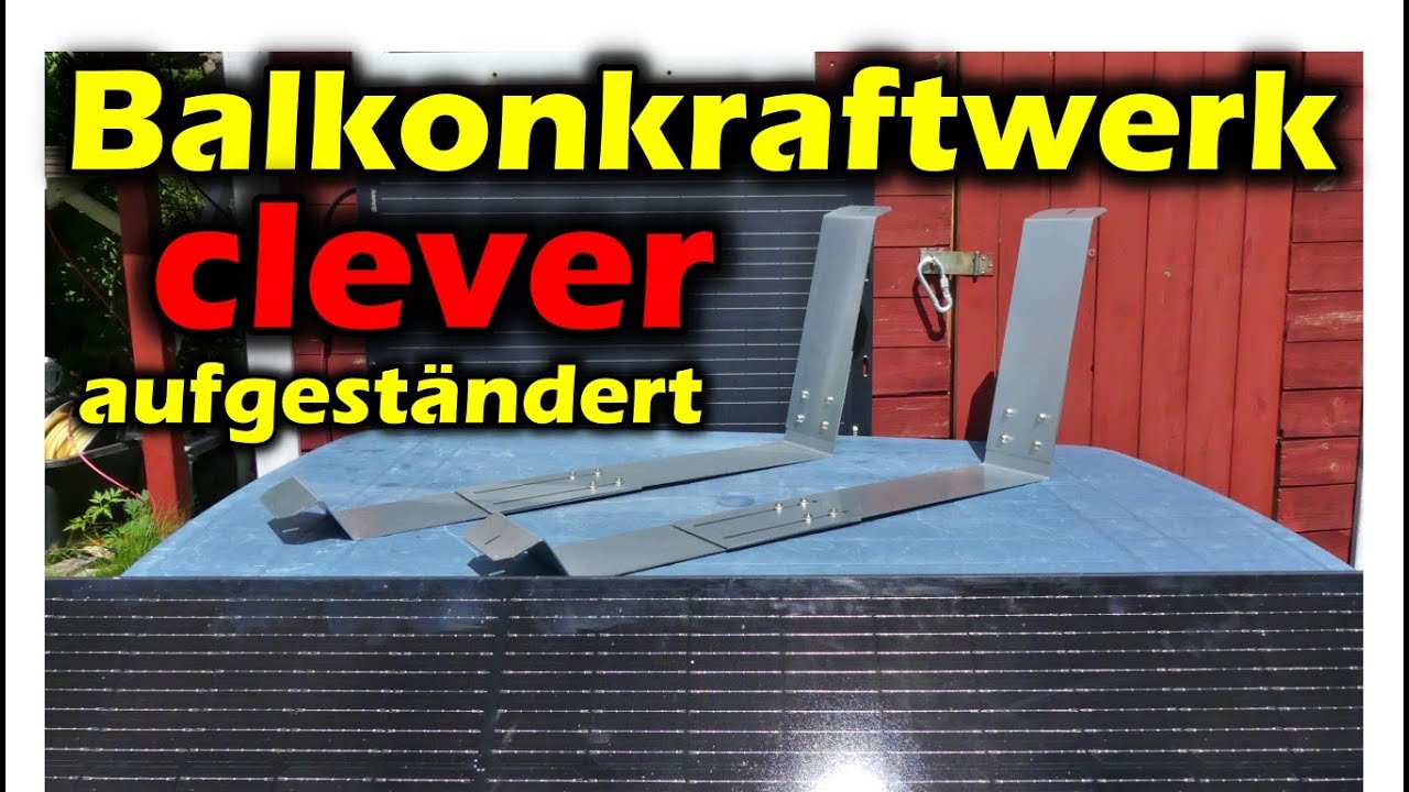 Aufständerung Balkonkraftwerk für Garten Terrasse und Flachdach, flexibel für jedes Modul #rabat