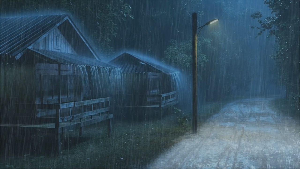 Rain Sounds for Sleeping | Heavy Rain and Thunderstorms for Sleeping and Relaxation