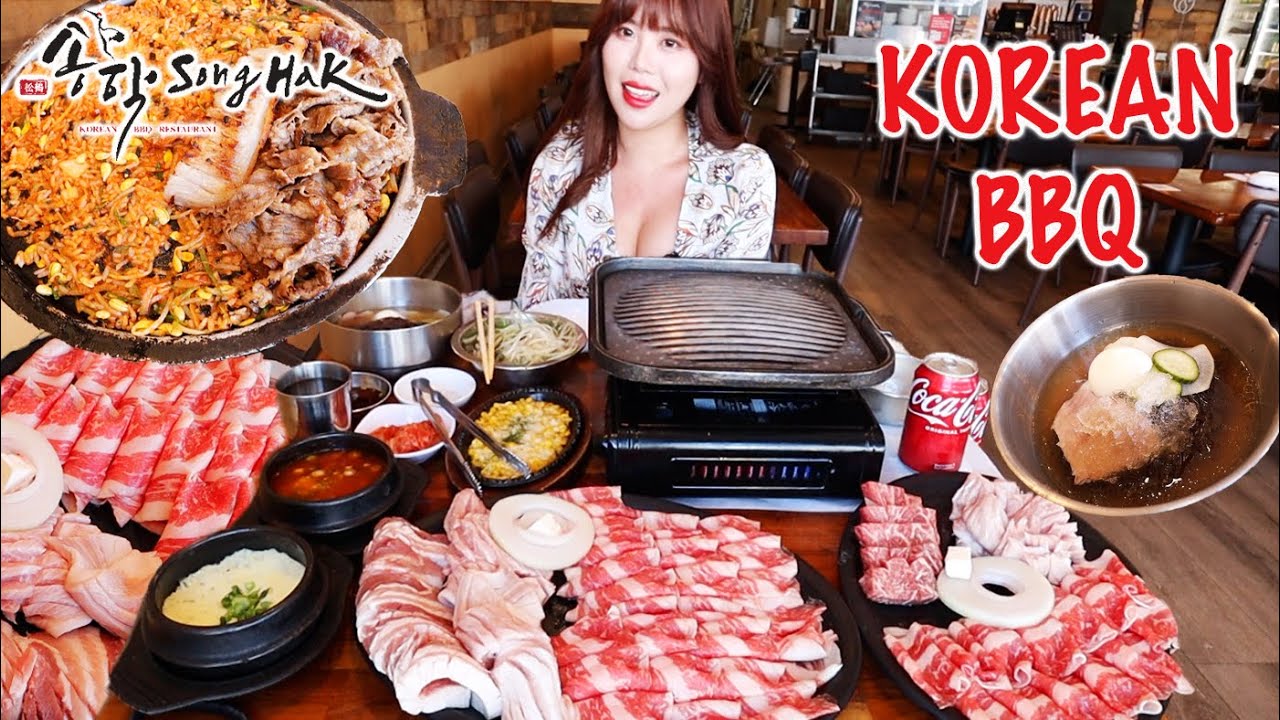 BEST KBBQ in San Diego KOREAN BBQ MUKBANG 먹방 Marbled Beef Short Rib, Pork Jowl, Pork Belly, Brisket