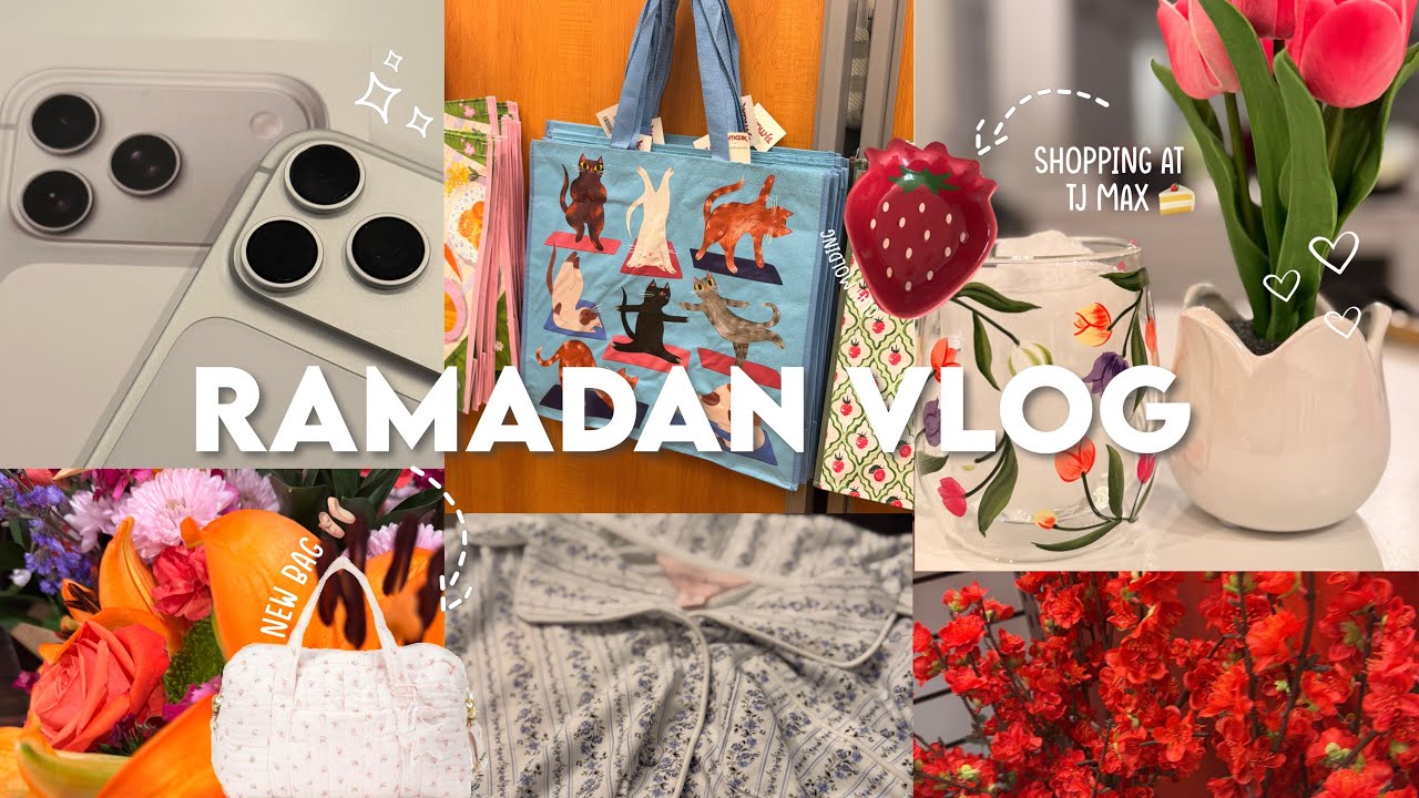 Ramadan vlog ⋆౨ৎ˚⟡˖ ࣪| *AESTHETIC* week in my life ⭑.ᐟ  fasting, haul, shopping, ⋆˚࿔