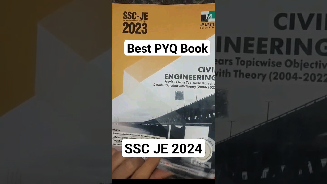 Best PYQ Book for SSC JE 2024 🔥📚📝📌 #sscje2024 #sscjebook #sscjetechbook