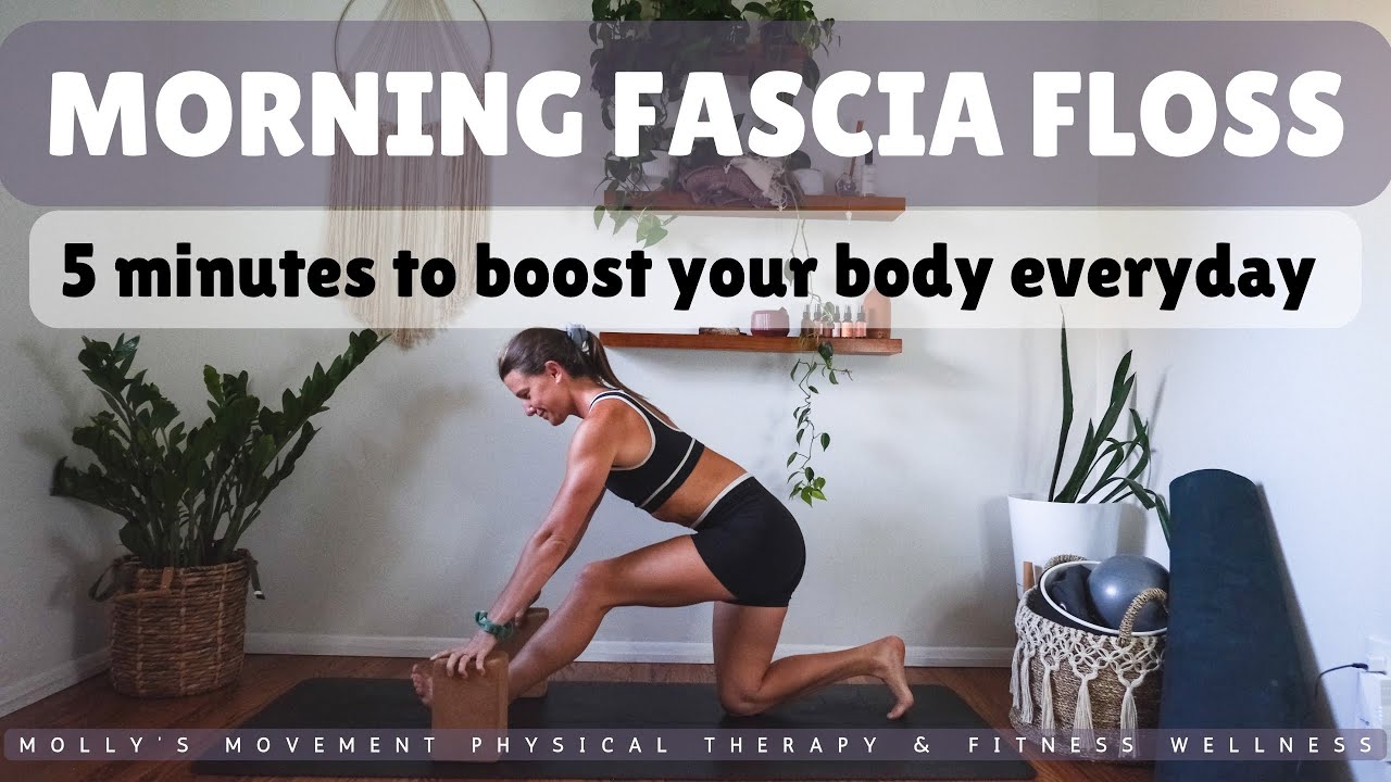 MORNING YOGA fascia floss - 5 minutes to feel better in your body! ☕️by Physical Therapist