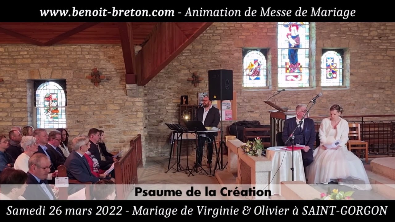 Psaume de la création - Animation Messe Mariage Rock Morbihan 56 - Benoît BRETON