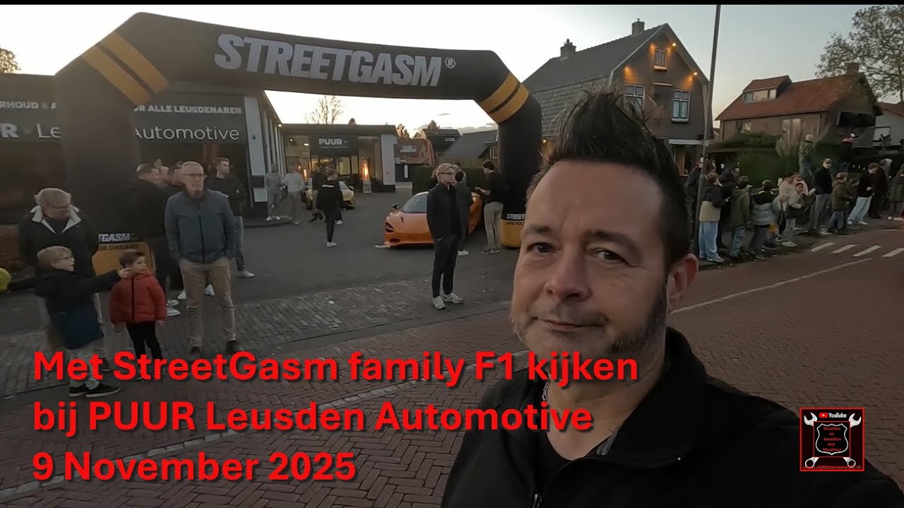 Met StreetGasm Family F1 kijken bij PUUR Leusden Automotive 9 November 2025 Bezoeken met Morpheus.