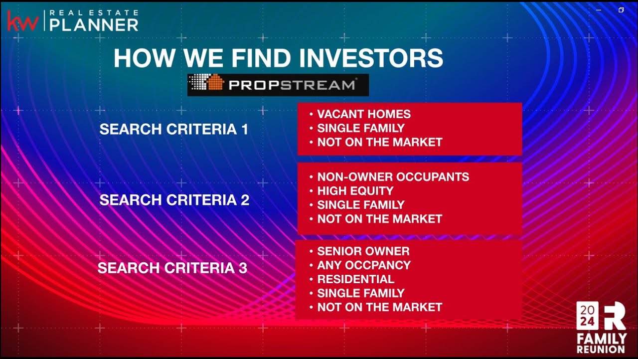 How to Find Investors with Propstream? Learn with KW Real Estate Planner Community