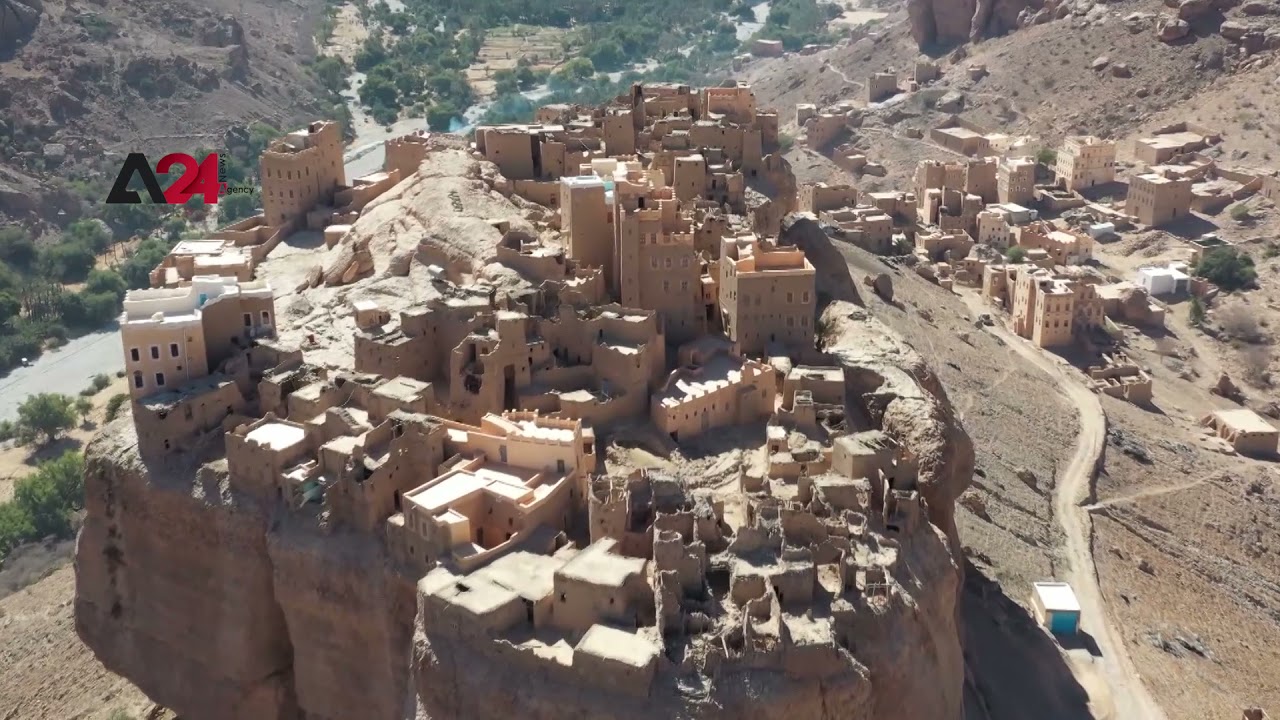 اليمن - حيد الجزيل.. قرية يمنية تتربع على صخرة عملاقة