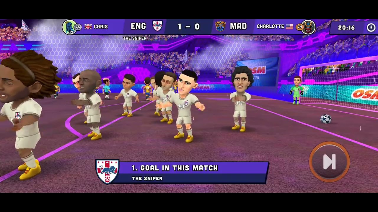 Twistedchris 🇬🇧 Vs Charlotte 🇺🇲 at Power Cage Stadium Mini Football 