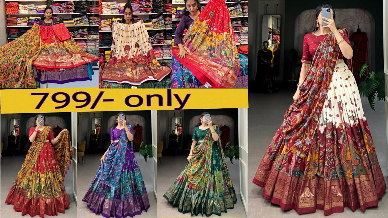 Semi stitched lehenga sets 👌 799/- only ✨ 