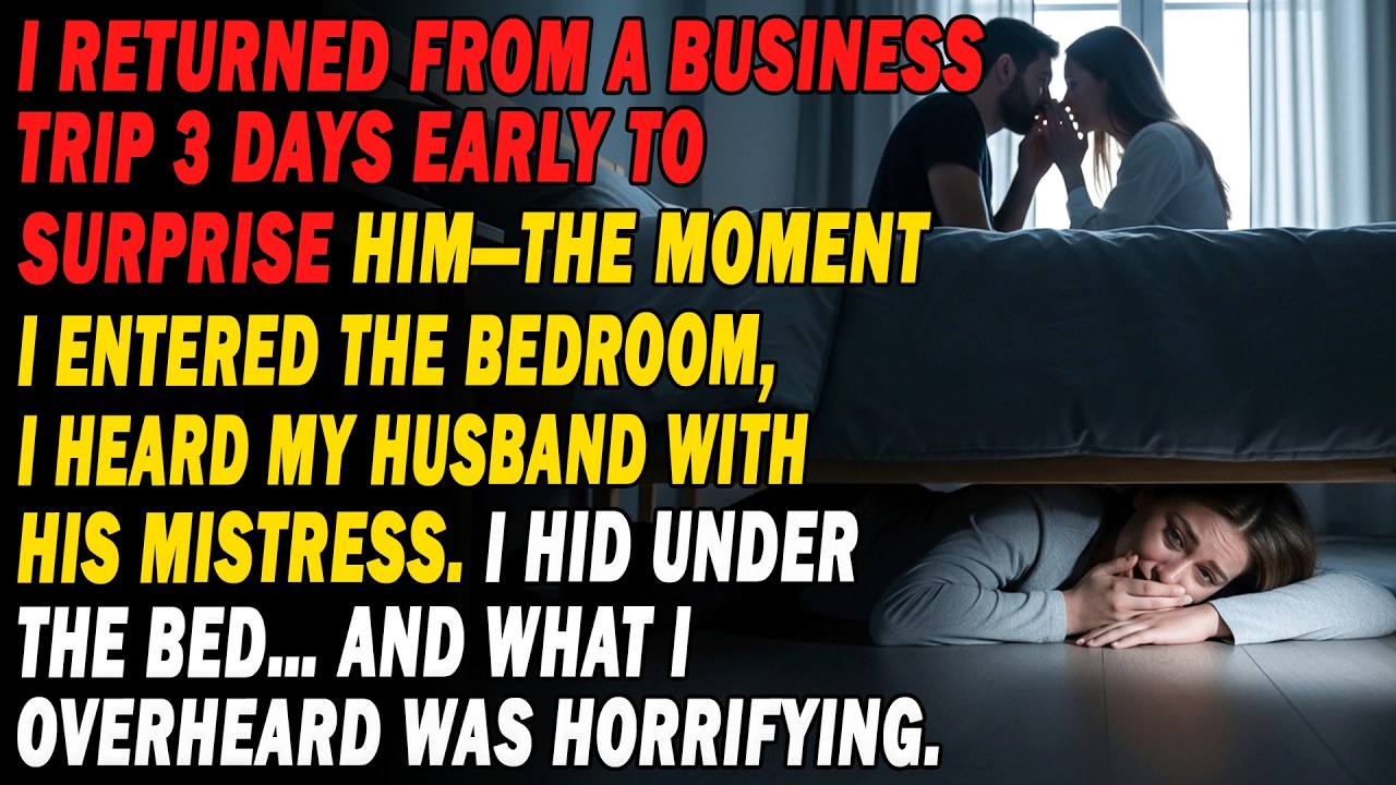 Came Home Early,heard My Husband With His Mistress,hid Under The Bed,and Was Horrified By Their Plot