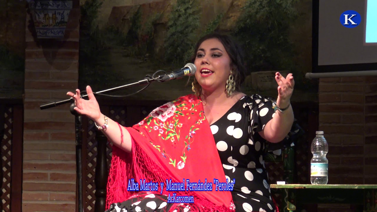 Alba Martos y Manuel Peroles cante flamenco por ALEGRIA 2º premio XXXV Concurso Cante  Carmona