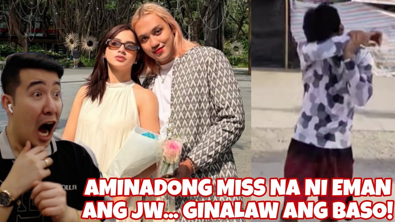 KILIG MOMENTS NG JILLIAN WARD AT EMAN PACQUIAO "GINALAW NI EMAN ANG BASO. AMINADONG MISS NA SI JW"