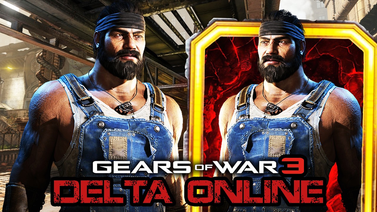 Gears of War 3 PC Delta Online - Геймплей с использованием скина персонажа FARMER DOM!