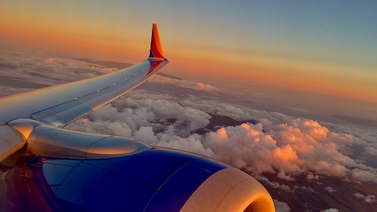 [4K] – Stunning Hawaii Sunset Takeoff – Southwest – Boeing 737-8 Max – OGG – N8757L – SCS 1433