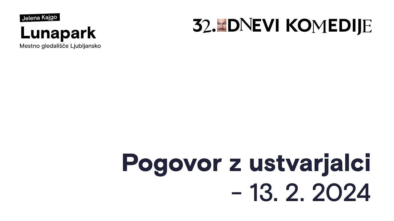2. Pogovor z ustvarjalci - Lunapark (MGL)