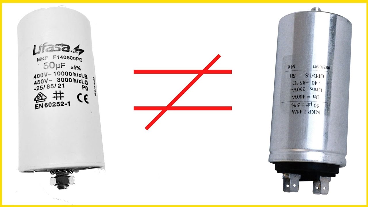 🔧 DIFFERENCE ENTRE UN CONDENSATEUR PERMANENT ET DEMARRAGE ? 🔵